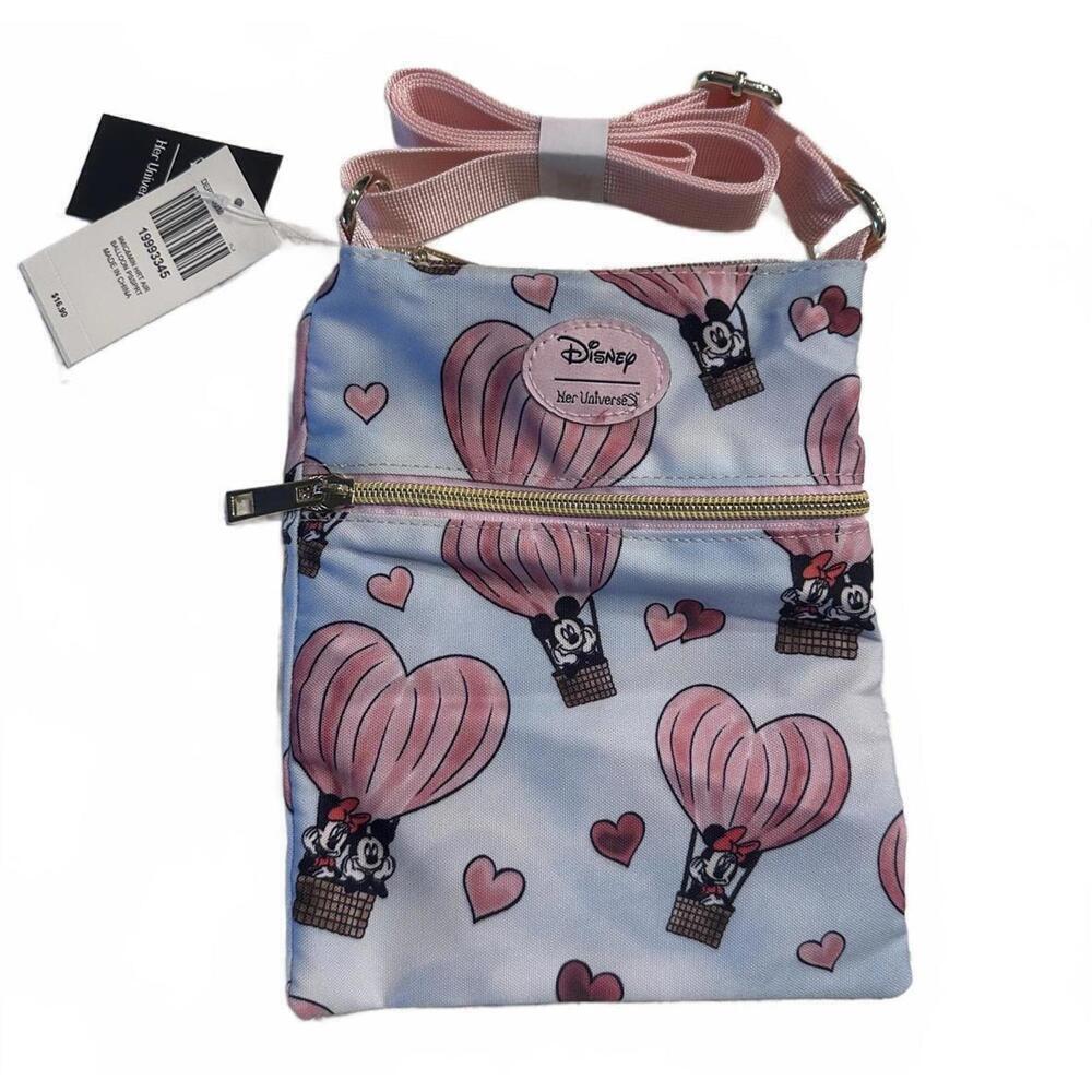 Disney Minnie Mouse Hot Air Balloon Crossbody Shoulder Bag - Picture 1 of 2